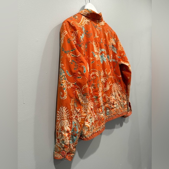Coldwater Creek Orange Paisley Print Button Jacket
Women's Size M - Picture 8 of 9